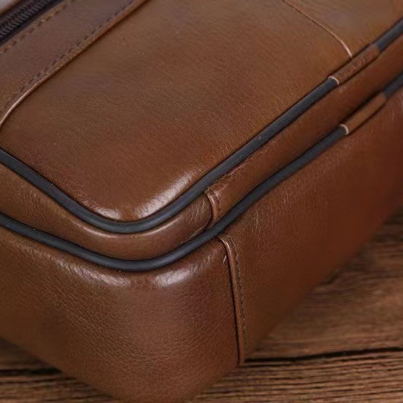 Manuel - Sacoche Cuir Pratique Homme