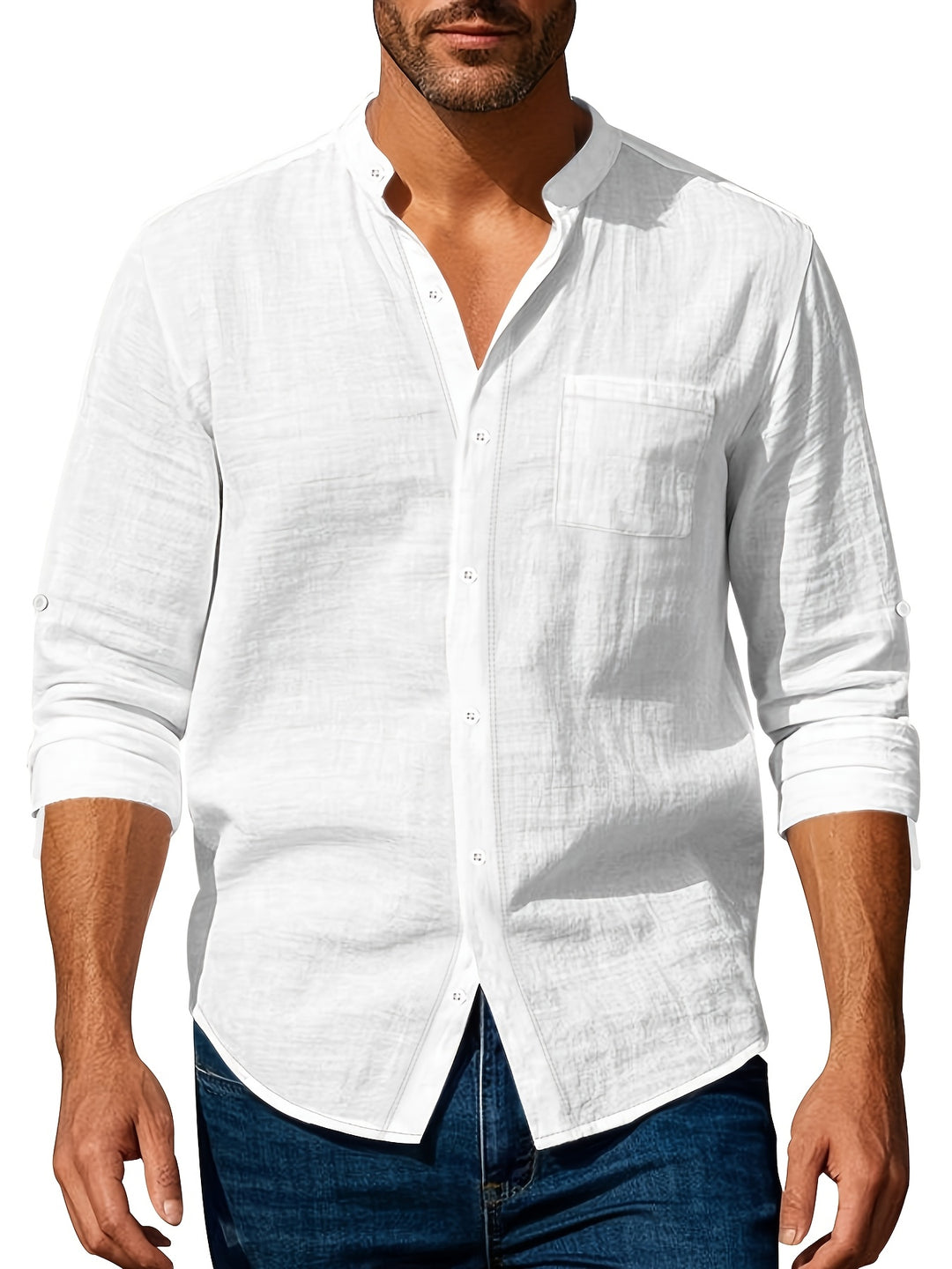 Rocco - Chemise Lin Casual Homme