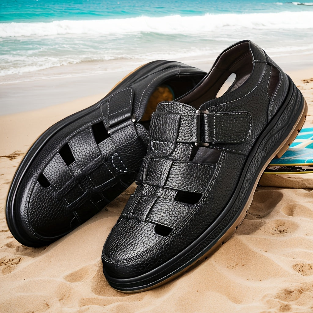Oscar - Sandales Cuir Confortables Homme