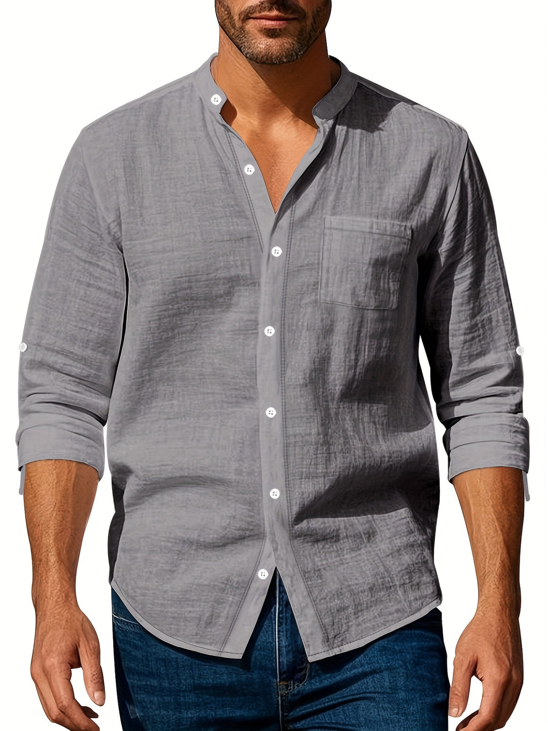 Rocco - Chemise Lin Casual Homme