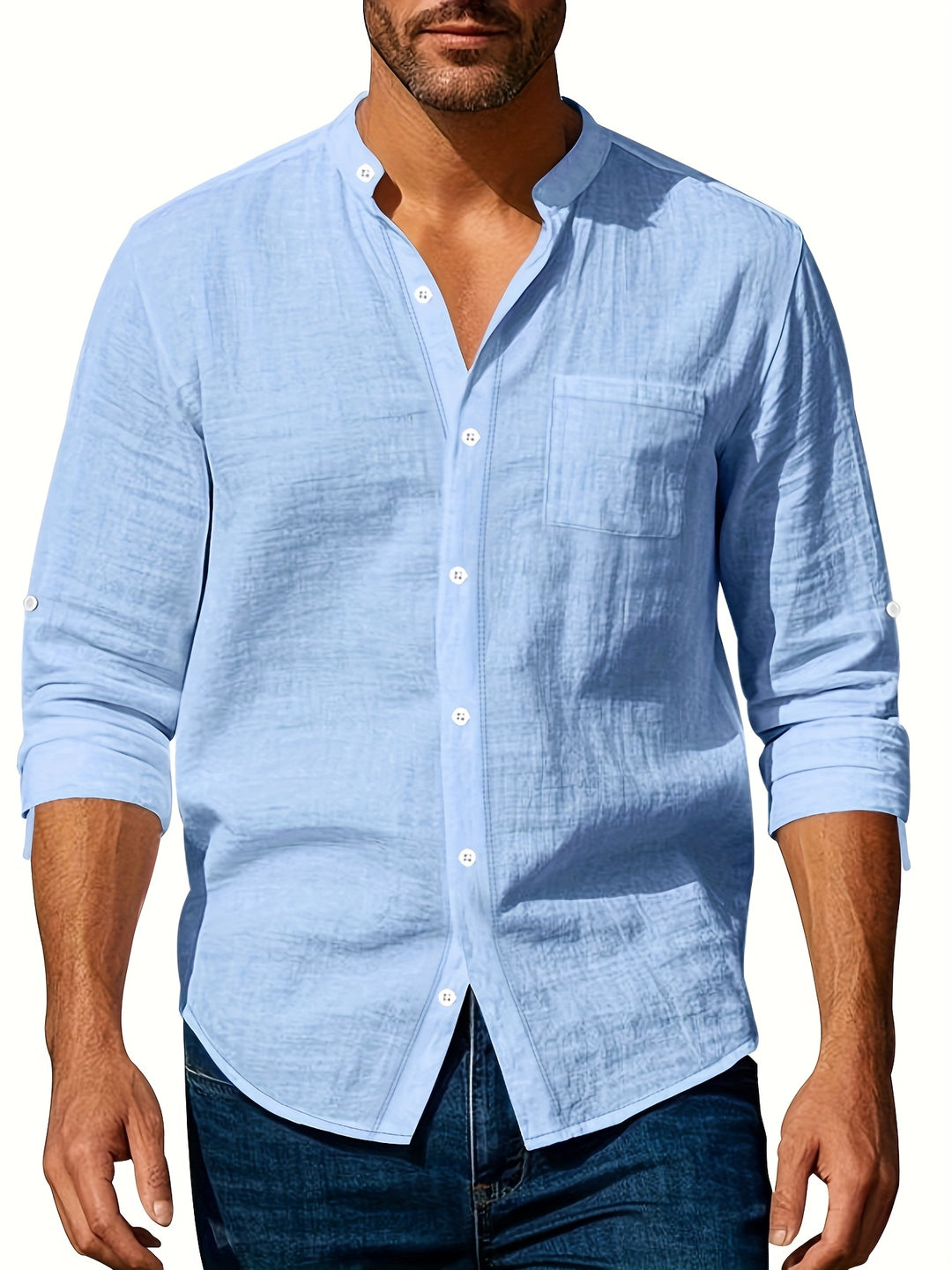 Rocco - Chemise Lin Casual Homme