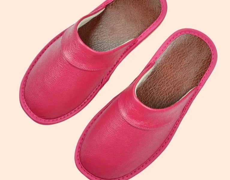 Tomas - Chaussons Cuir Confortables Homme