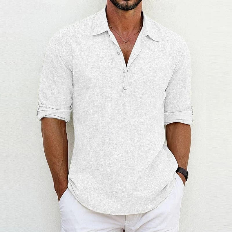 Pedro - Polo Lin Casual Homme
