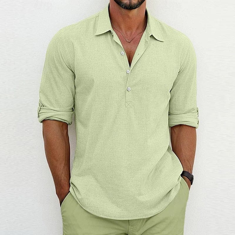Pedro - Polo Lin Casual Homme