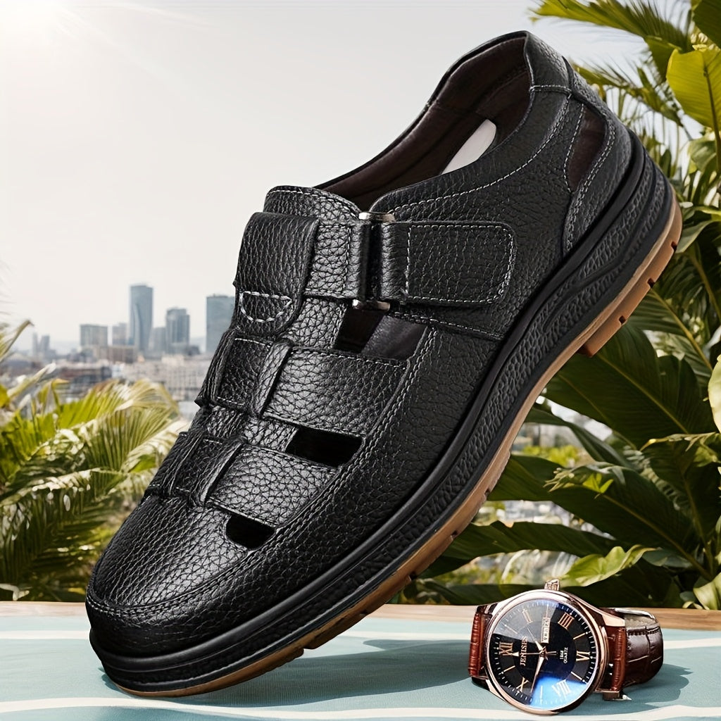 Oscar - Sandales Cuir Confortables Homme