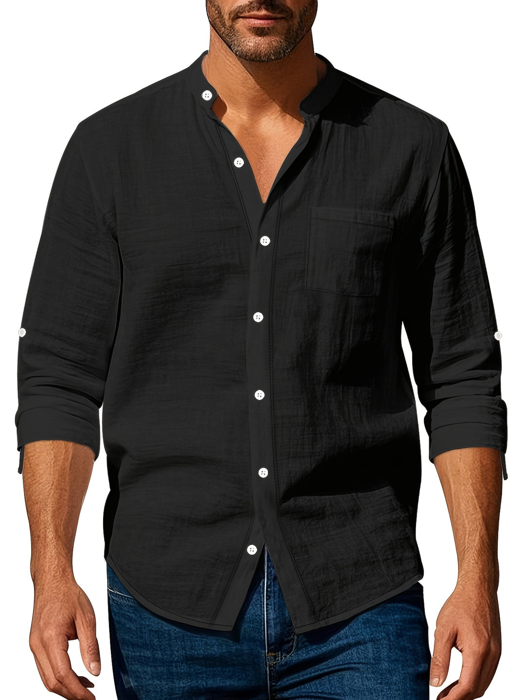 Rocco - Chemise Lin Casual Homme
