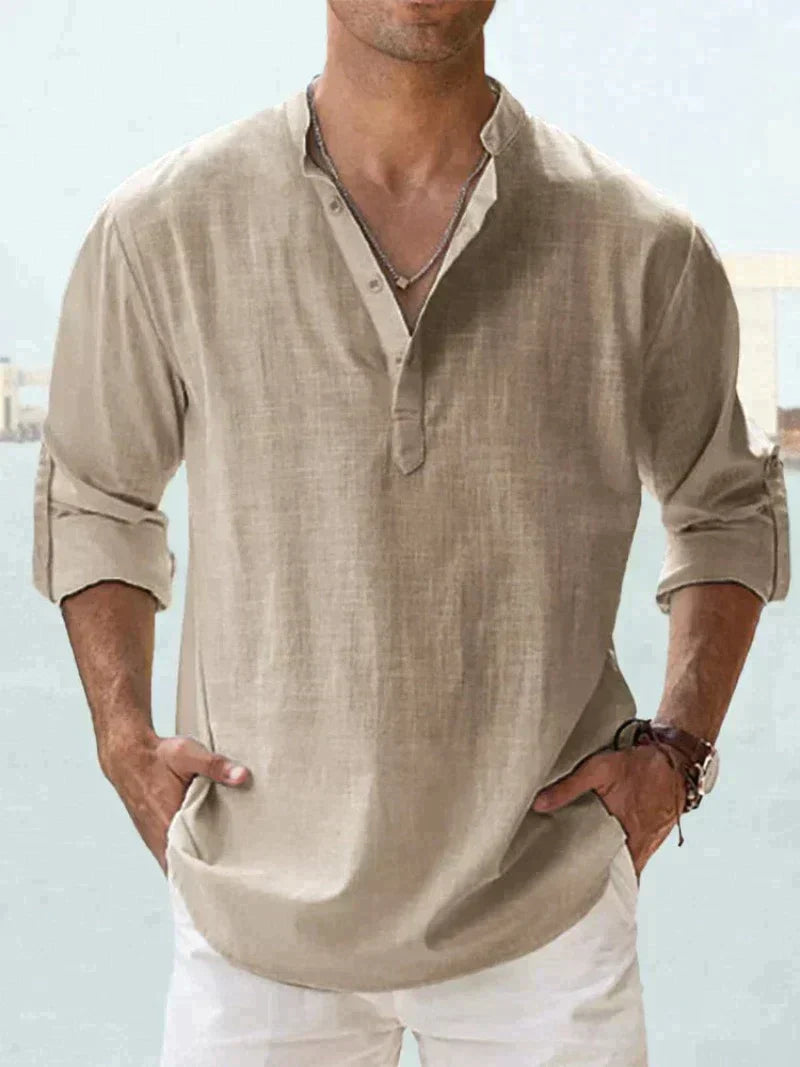Milo - Chemise Lin Casual Homme