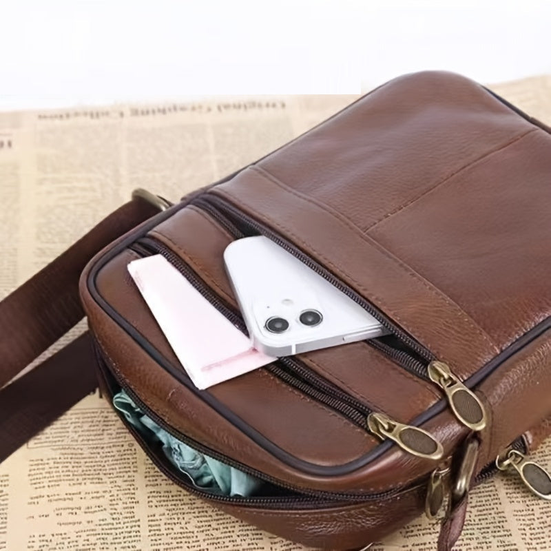 Manuel - Sacoche Cuir Pratique Homme