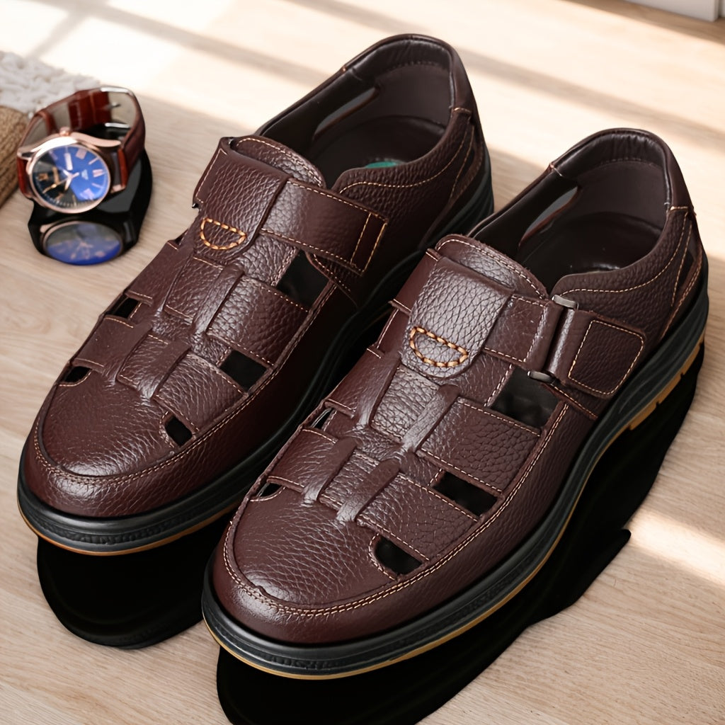 Oscar - Sandales Cuir Confortables Homme