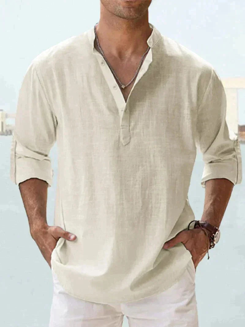 Milo - Chemise Lin Casual Homme