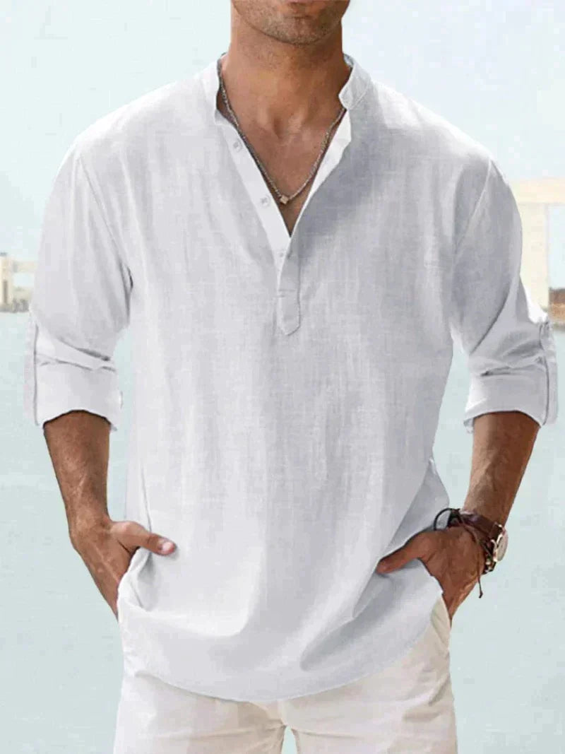 Milo - Chemise Lin Casual Homme