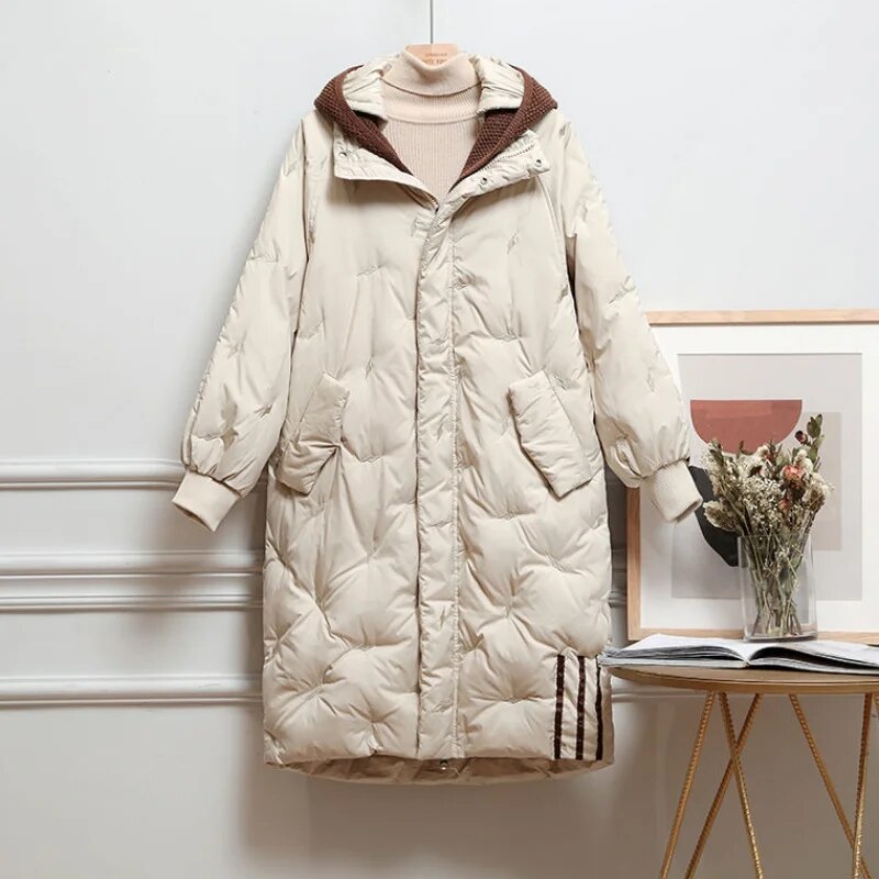 Danielle - Doudoune Chic Longue Zippée