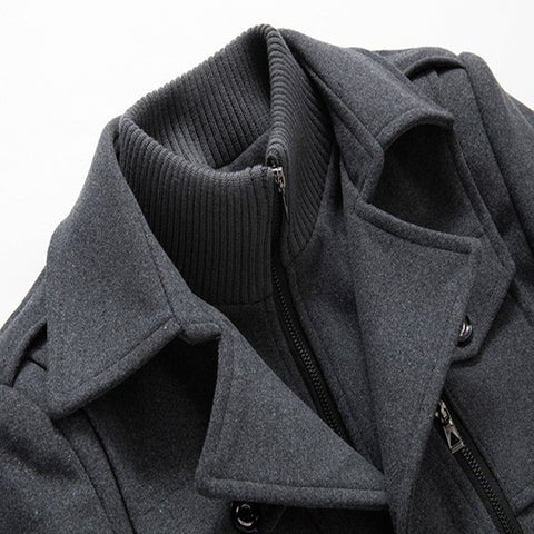 Patrick - Manteau Intemporel Long Double Col