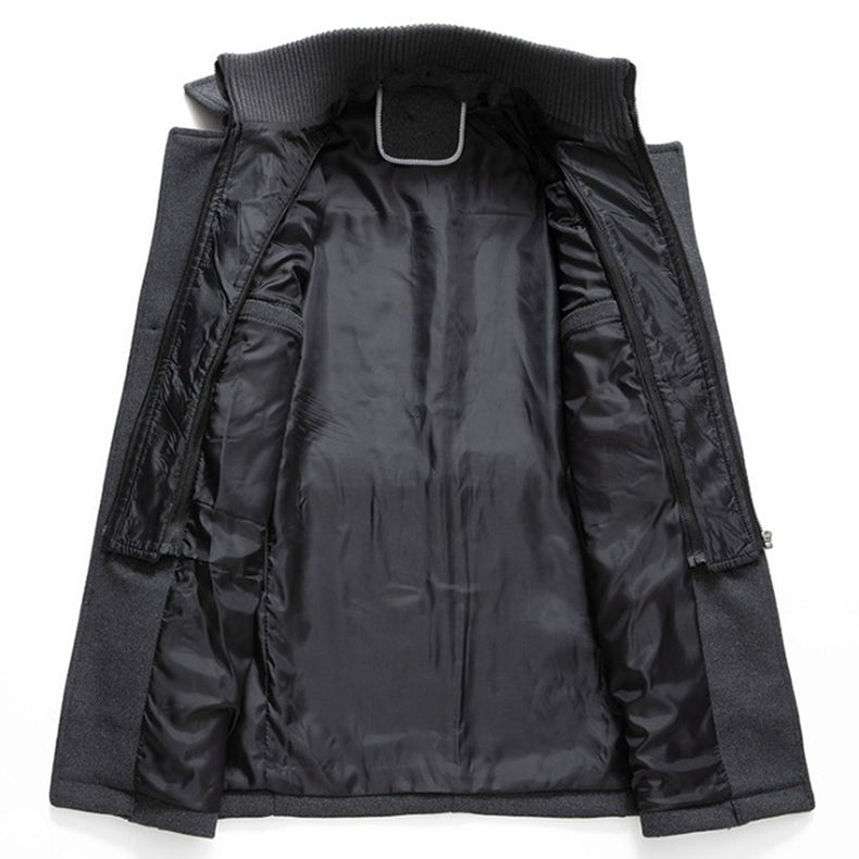 Laurent - Manteau Classique Long Laine