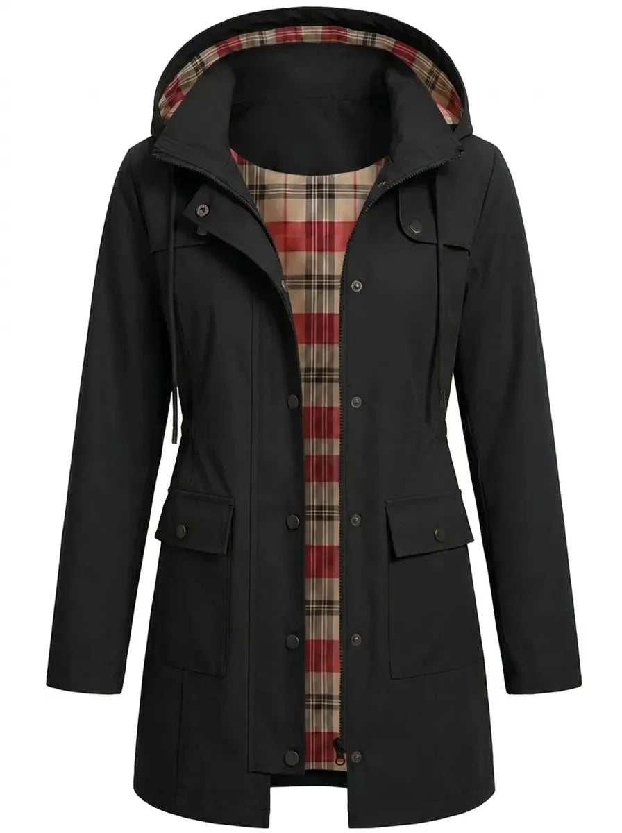 Florence - Parka Élégante Zippée à Capuche