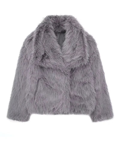 Corinne - Manteau Élégant Oversize Fourrure