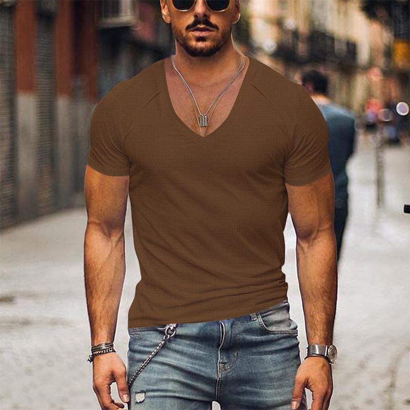 Yannick - T-Shirt Col V Confortable Homme