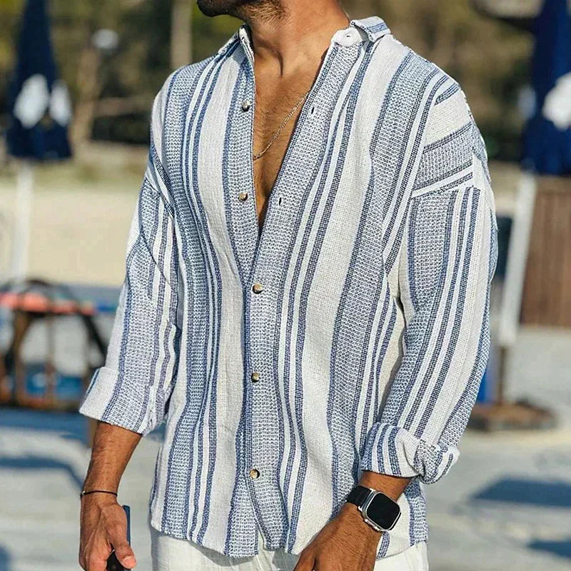 Thomas - Chemise Rayée Chic Homme