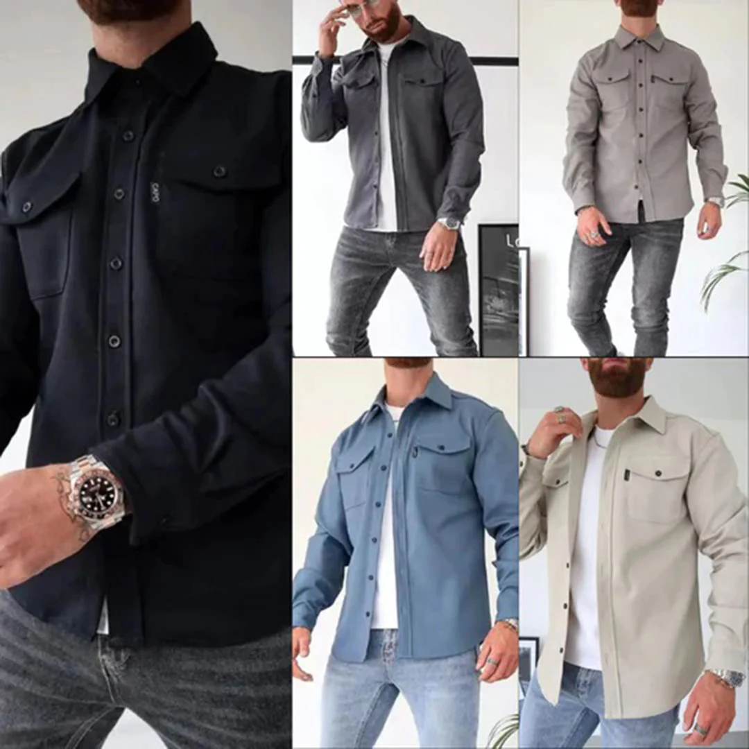Antoine - Veste Élégante Boutonnée Poches