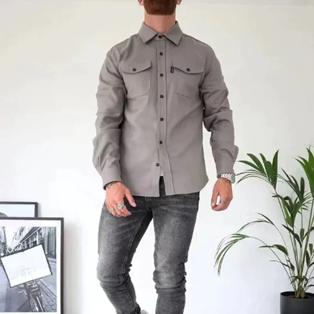 Antoine - Veste Élégante Boutonnée Poches