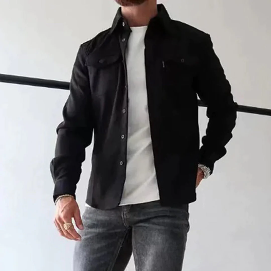 Antoine - Veste Élégante Boutonnée Poches