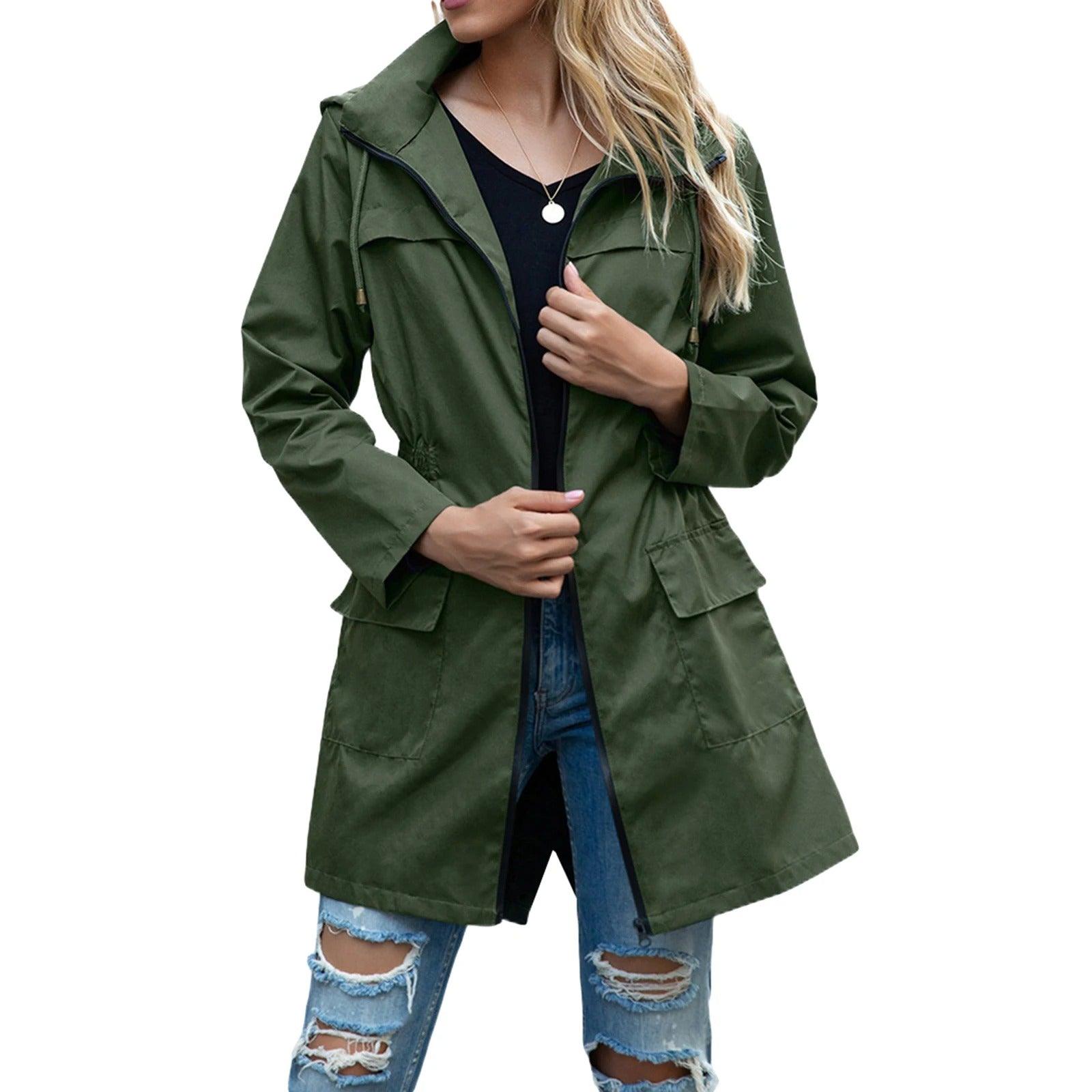 Louise - Veste De Pluie Automnal Avec femme