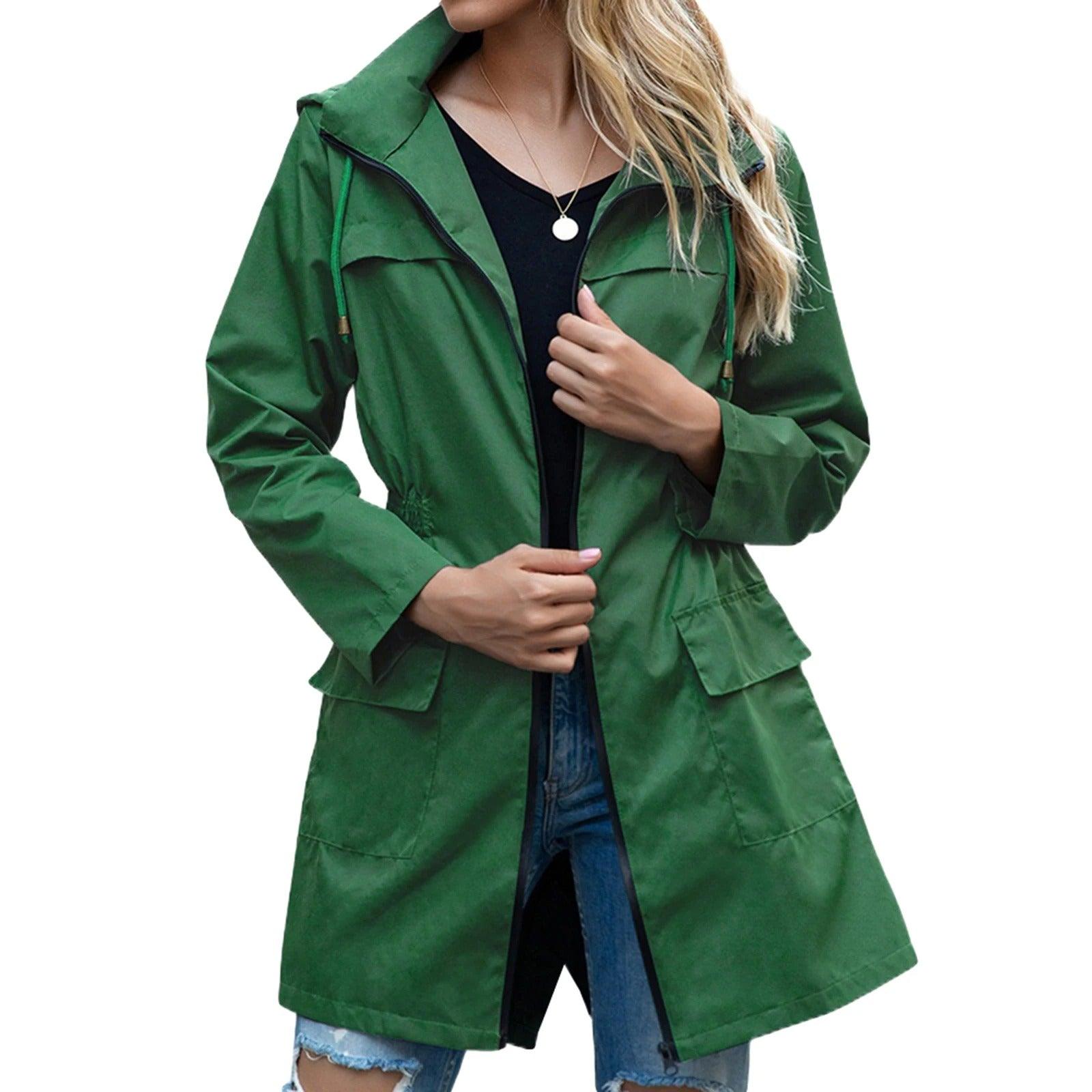 Louise - Veste De Pluie Automnal Avec femme
