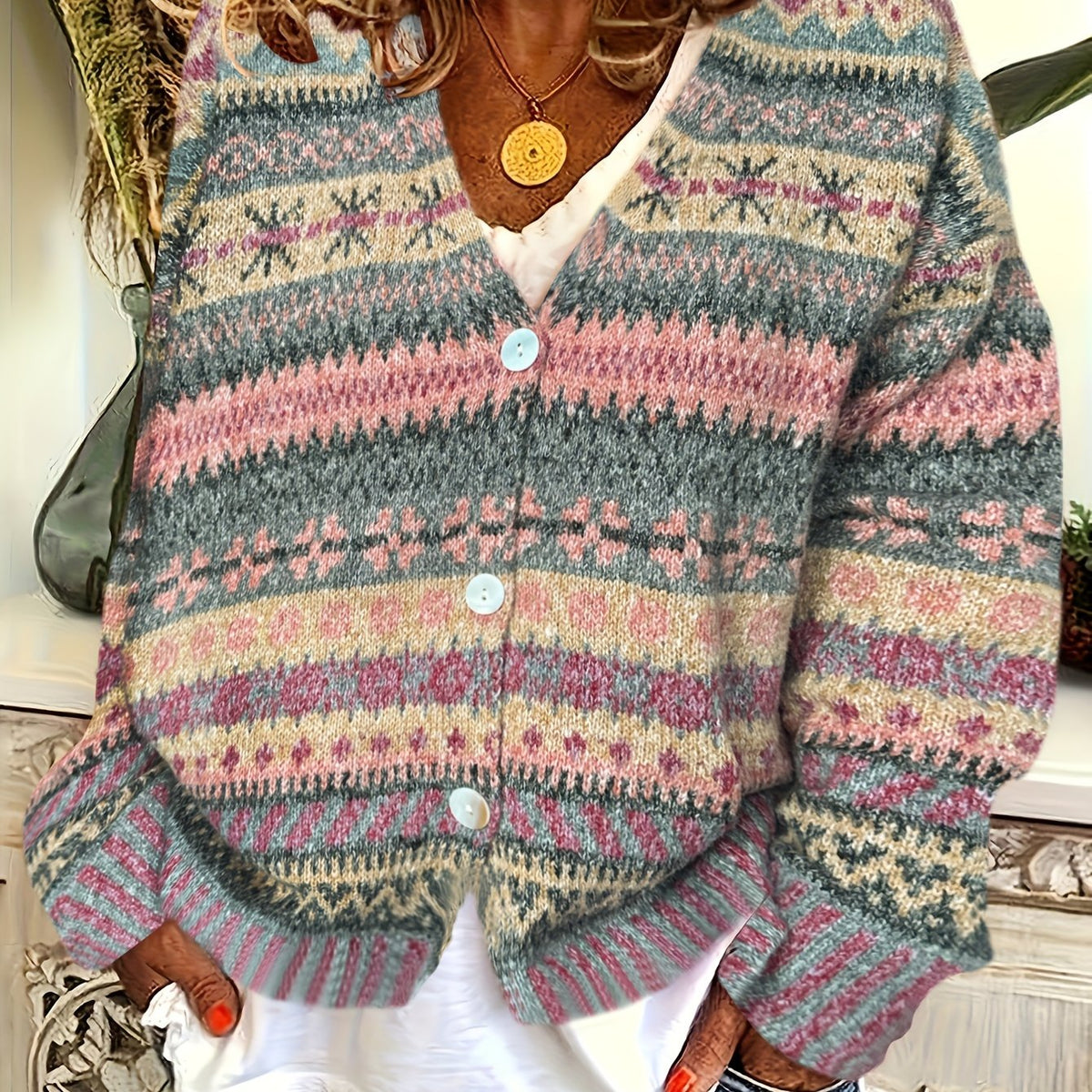 Isabelle - Gilet Féminin Bohème Vintage