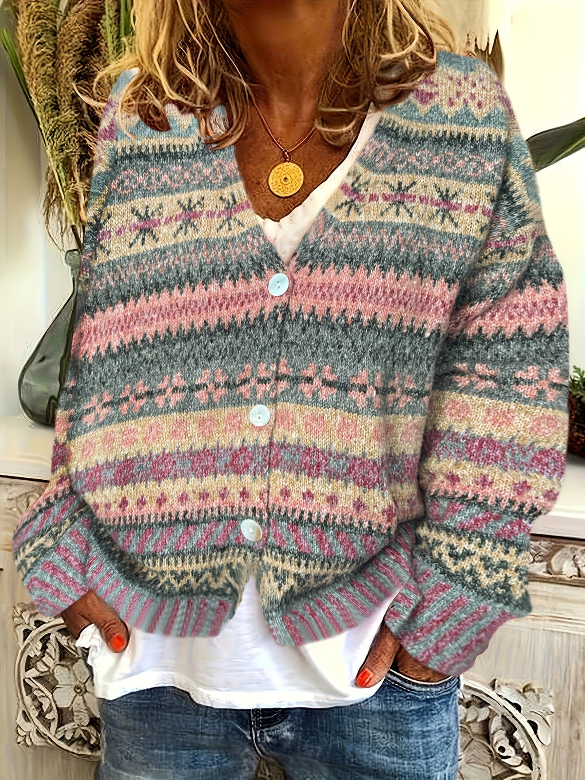 Isabelle - Gilet Féminin Bohème Vintage