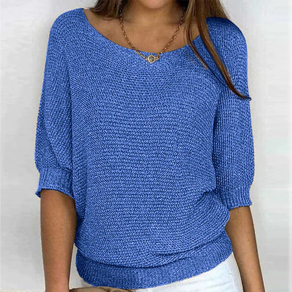 Céline - Pull Flatteur Col Bateau Maille