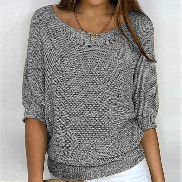 Céline - Pull Flatteur Col Bateau Maille
