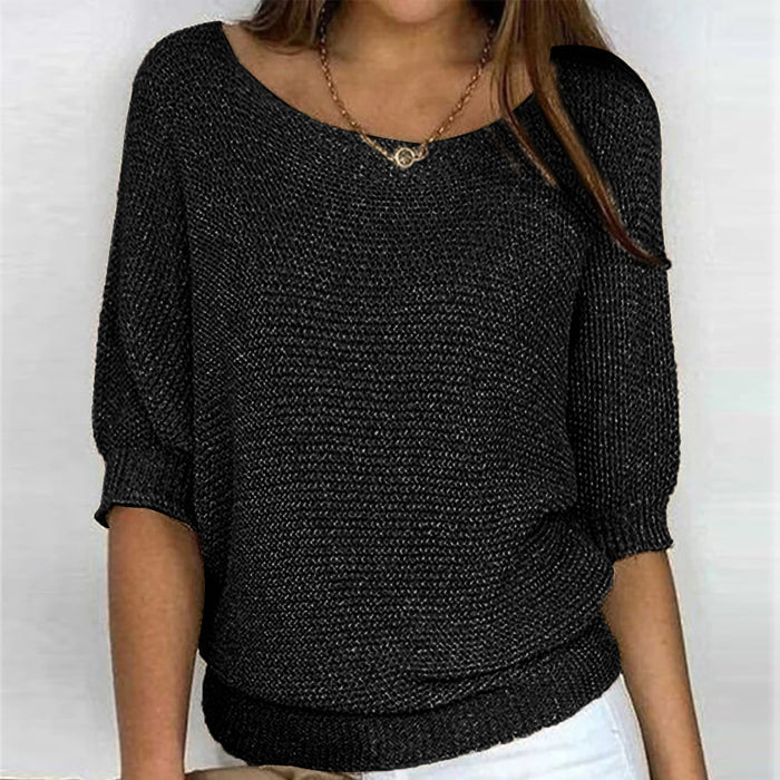 Céline - Pull Flatteur Col Bateau Maille