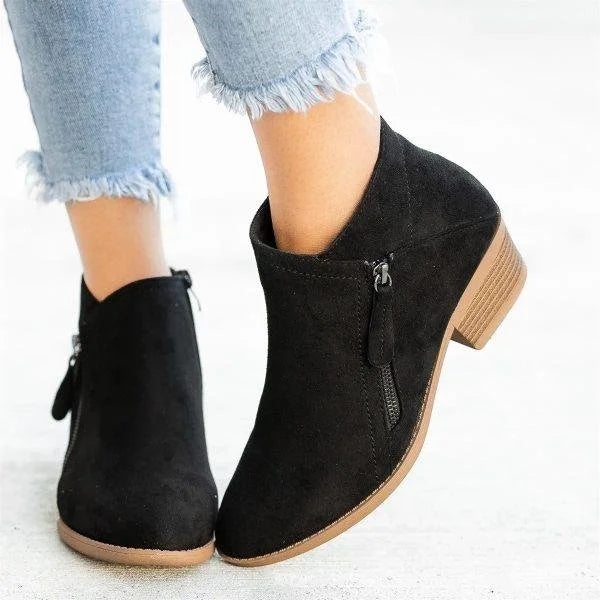 Marina - Bottines Daim Casual Femme