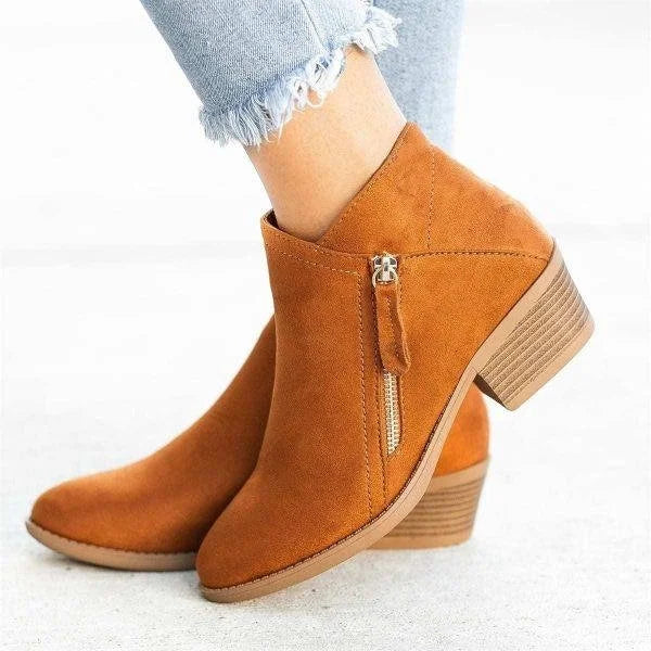 Marina - Bottines Daim Casual Femme
