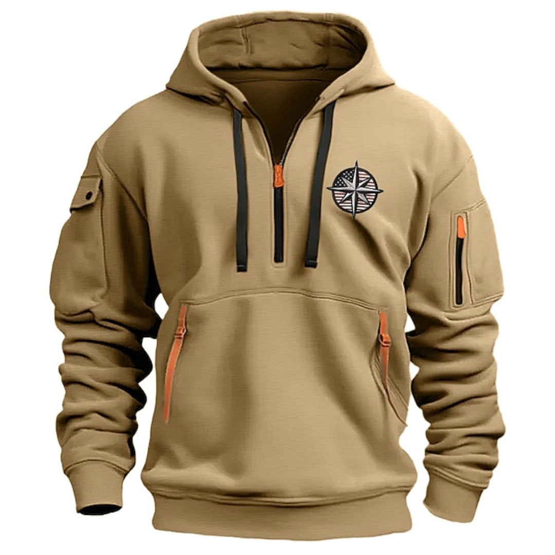 Nicolas - Hoodie Chic Zippé Multipoches