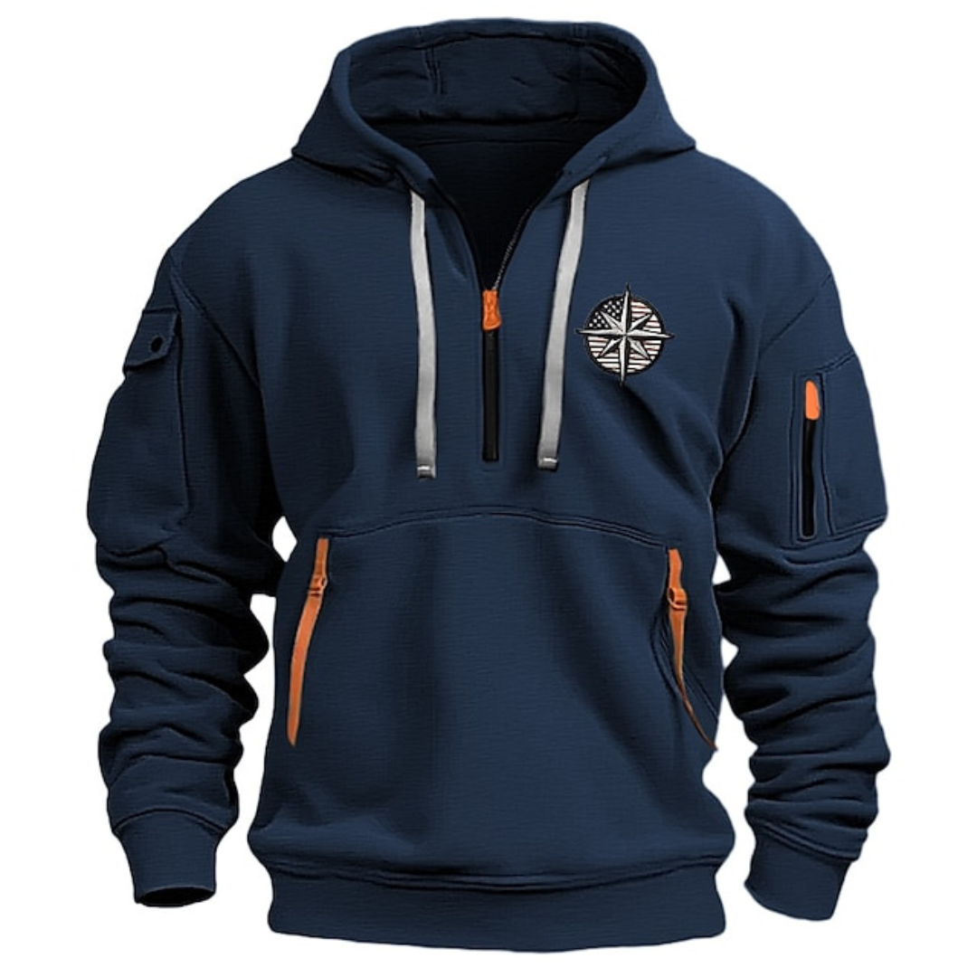 Nicolas - Hoodie Chic Zippé Multipoches