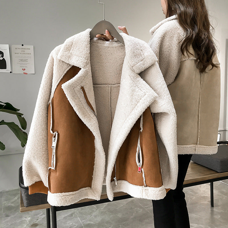 Karine | Veste Chic Doublée Sherpa Oversize