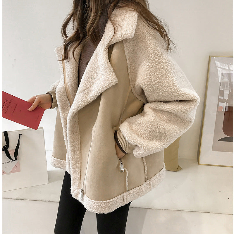 Karine | Veste Chic Doublée Sherpa Oversize