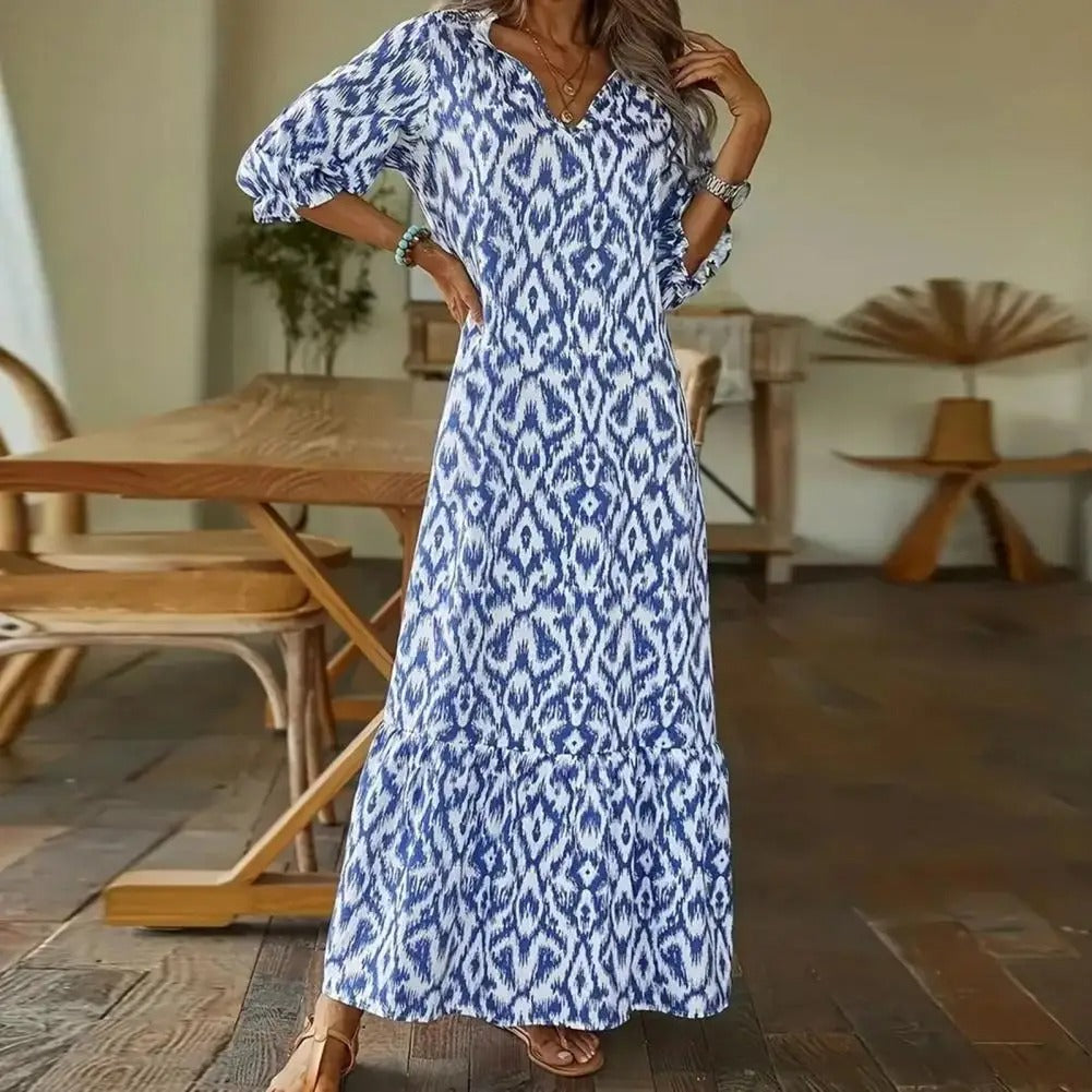 Valérie - Robe Bohème Chic Maxi