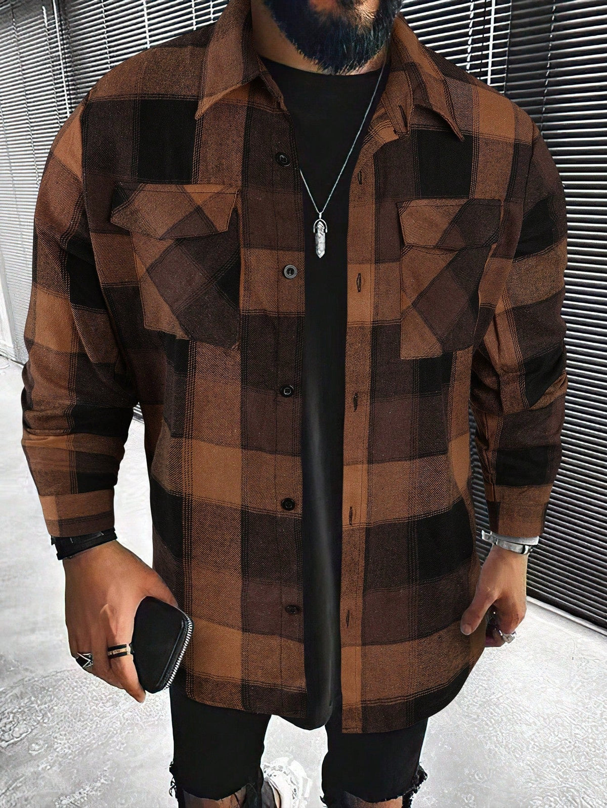 Laurent - Chemise Chic Oversize Imprimé