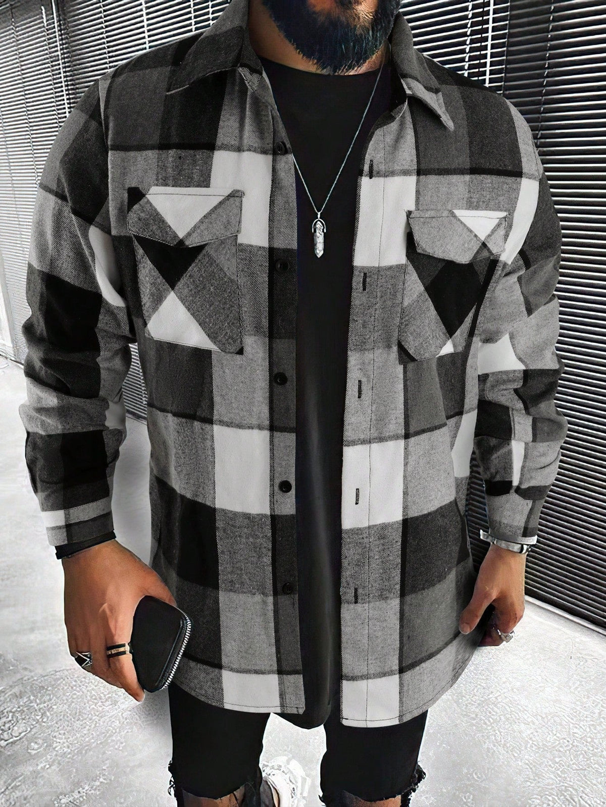 Laurent - Chemise Chic Oversize Imprimé