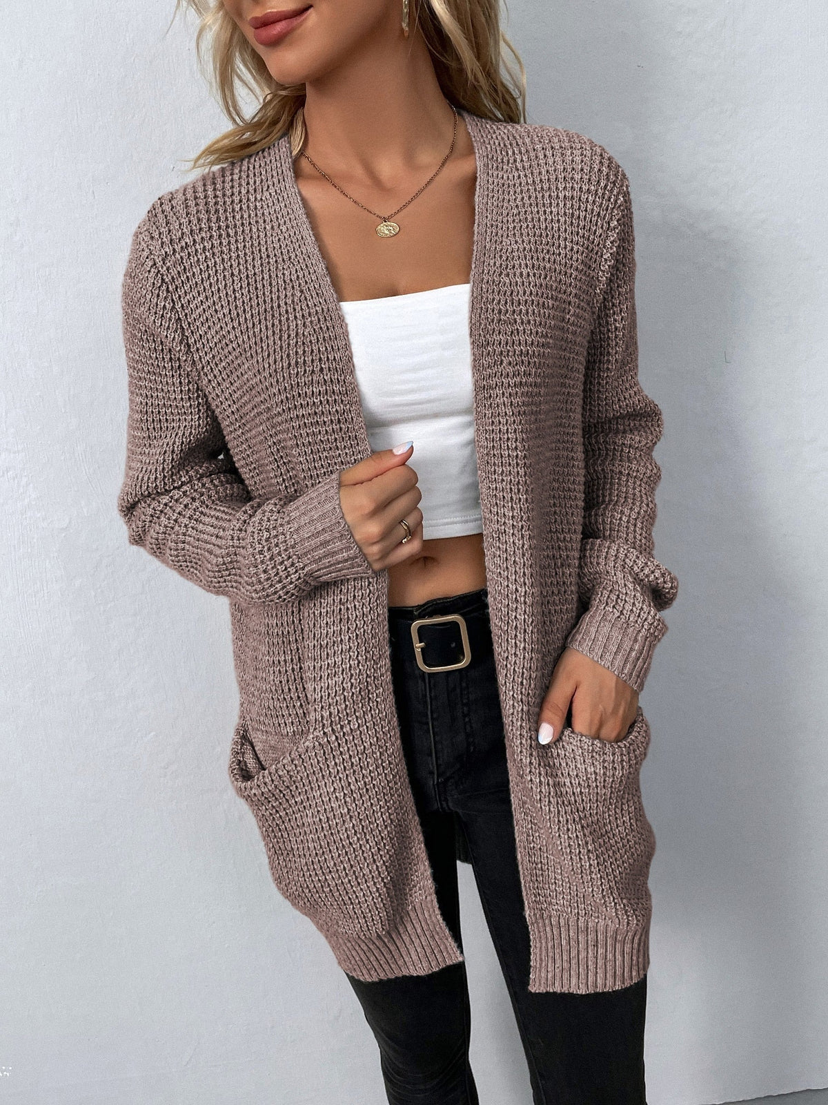 Gloria - Cardigan Élégant Oversize Grosse Maille