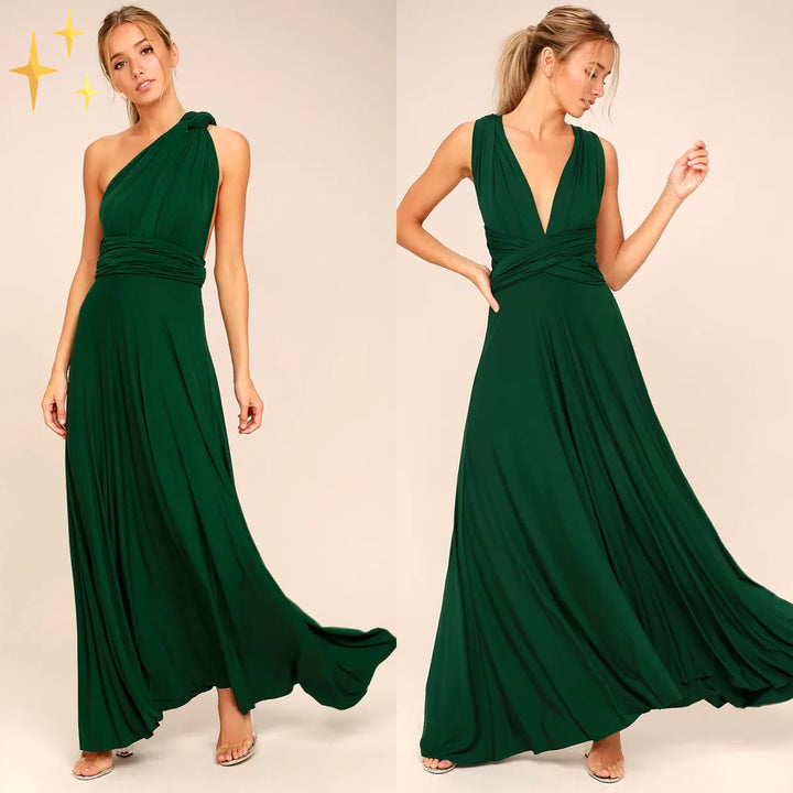 Flavie - Robe portefeuille - Élégante, Lin naturel - Femme