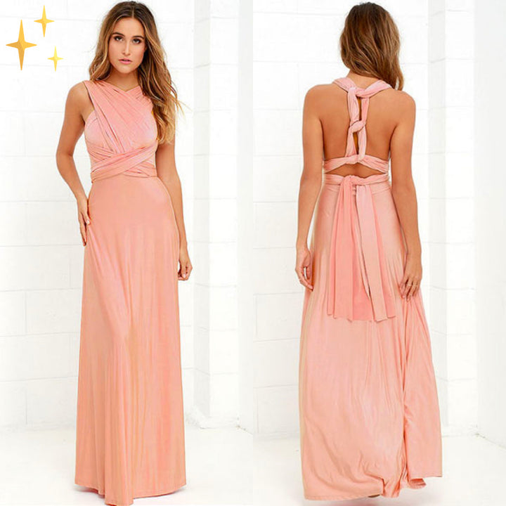 Flavie - Robe portefeuille - Élégante, Lin naturel - Femme