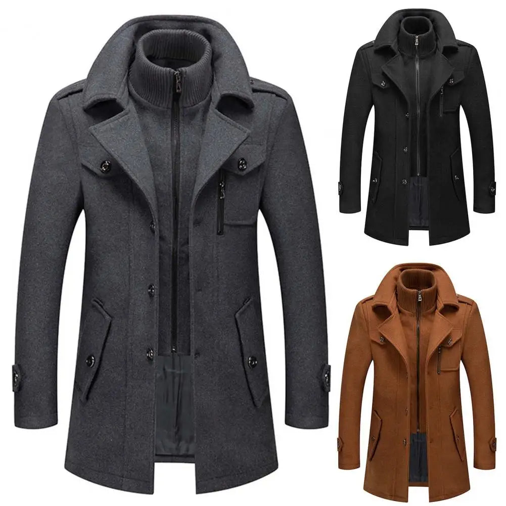 Patrick - Manteau Intemporel Long Double Col