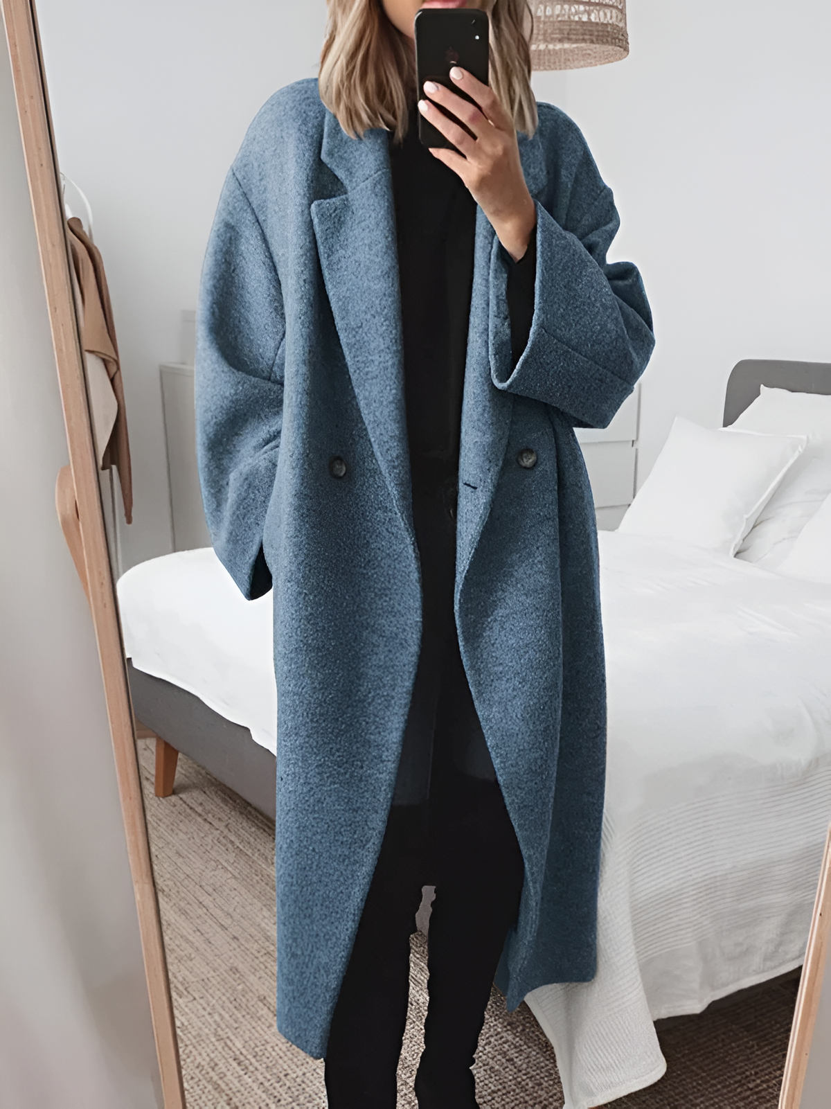 Léa | Manteau Élégant Oversize Laine