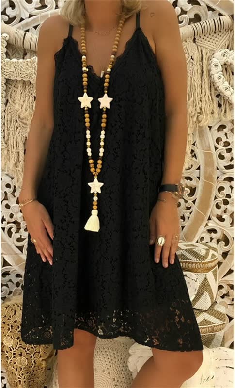Delphine - Robe en Dentelle d'Été