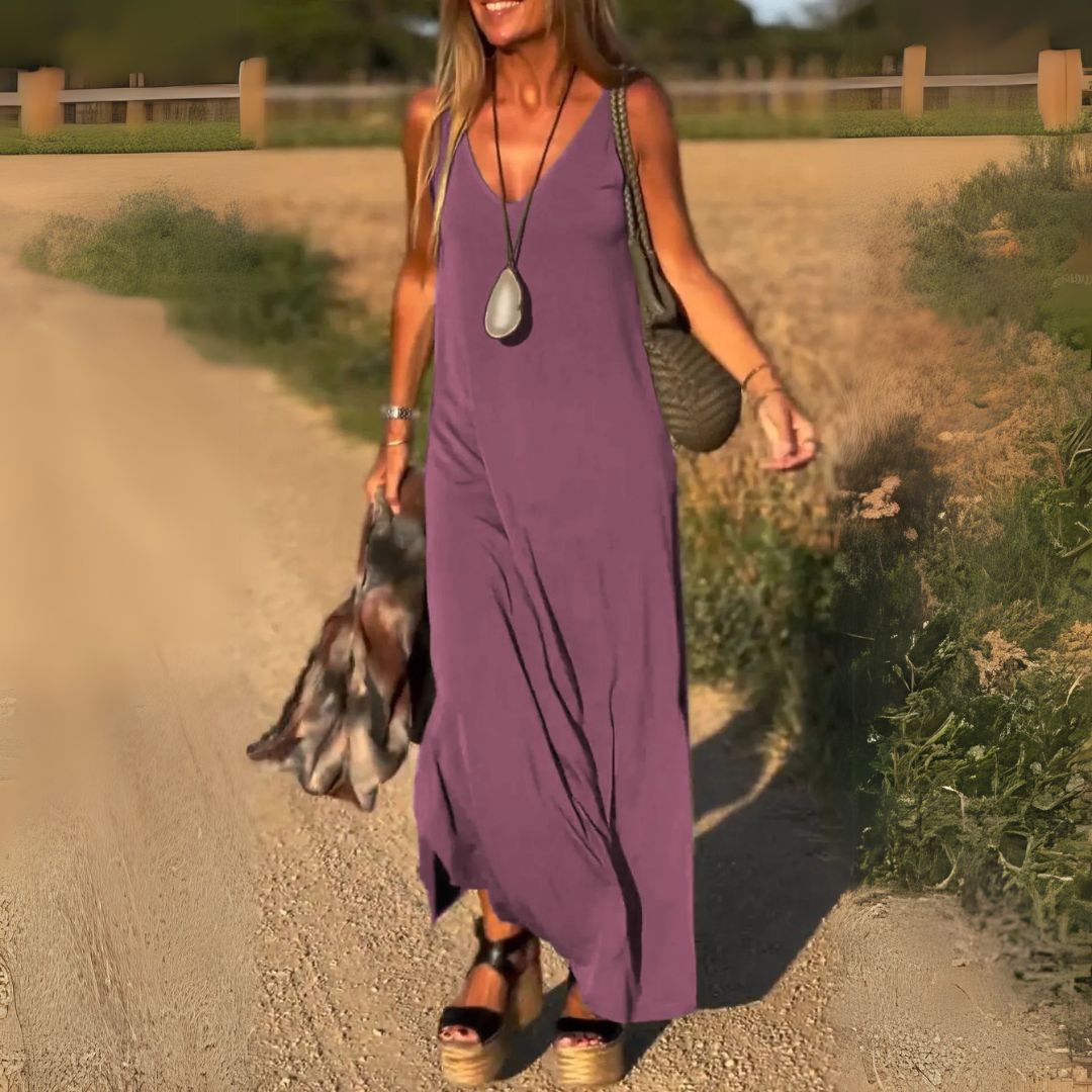 Marie - Robe Maxi Fluide D'Été