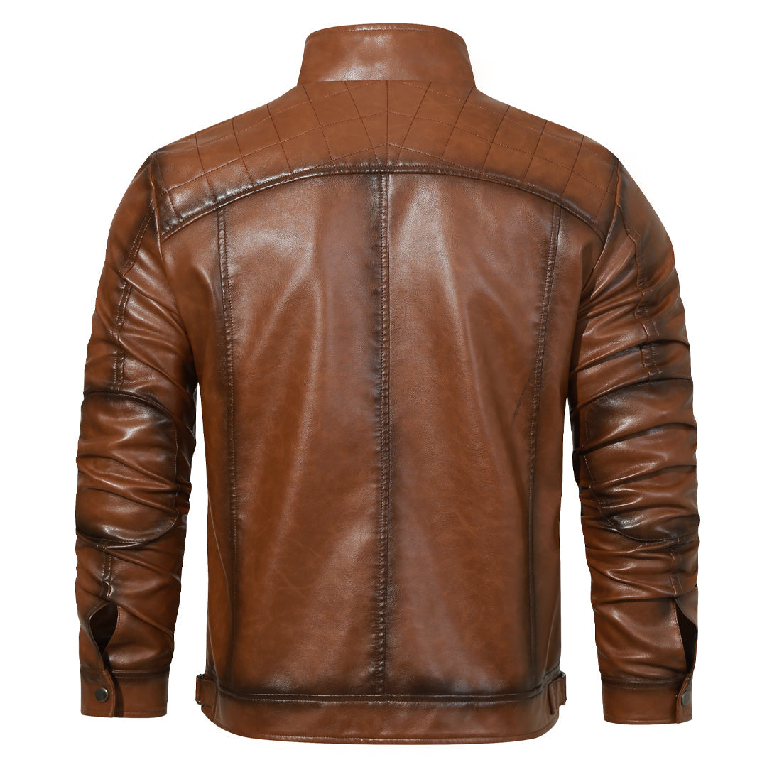 Nicolas - Veste Chic Racer Cuir