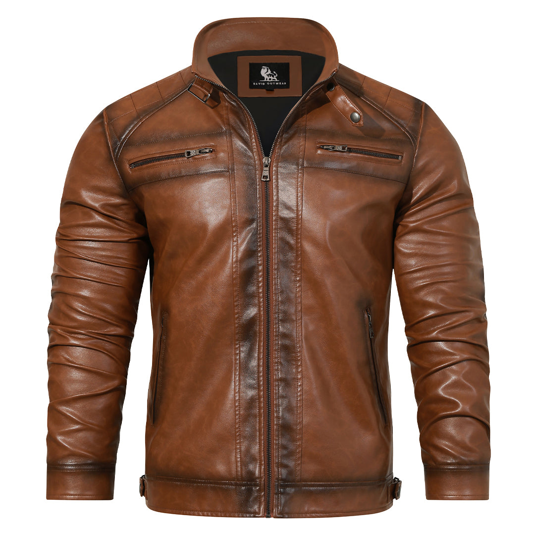 Nicolas - Veste Chic Racer Cuir